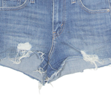 LEVI'S Cut Off Womens Denim Shorts Blue XS W26
