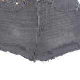 LEVI'S 502 Cut Off Womens Denim Shorts Grey M W29