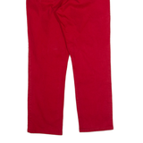 LAUREN RALPH LAUREN Womens Trousers Red Slim Tapered W32 L26