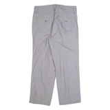 LEVI'S Womens Trousers Grey Regular Straight W32 L25