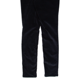 JIGSAW Richmond Fit Womens Velvet Trousers Black Slim Skinny W24 L28