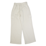 HOLLISTER High Rise Womens Trousers Cream Relaxed Wide-Leg W26 L28