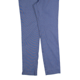 VAN HEUSEN Striped Womens Trousers Blue Slim Skinny W28 L28