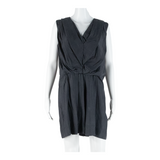 ALL SAINTS Womens Mini Dress Grey Silk Sleeveless Short UK 10