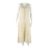 TOGETHER Womens Day Dress Beige Animal Print Sleeveless Long S