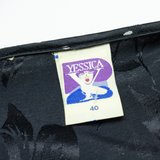 YESSICA Womens Day Dress Black Floral Midi L