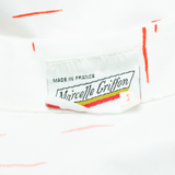 MARCELLE GRIFFON Womens Day Dress White Striped Short Sleeve Midi L