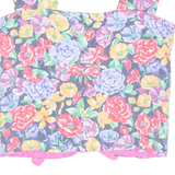 Womens Printed Corset Pink Sleeveless Floral M