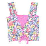 Womens Printed Corset Pink Sleeveless Floral M