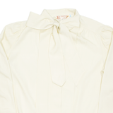 Womens Blouse Cream Long Sleeve L