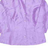 Womens Blouse Purple 3/4 Sleeve S