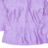 Womens Blouse Purple 3/4 Sleeve S