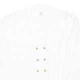 Womens Blouse White Long Sleeve L