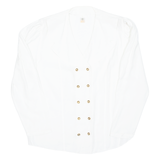 Womens Blouse White Long Sleeve L