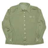 Womens Blouse Green Long Sleeve XL