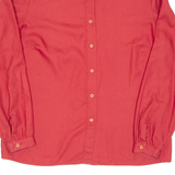 Womens Printed Blouse Red Long Sleeve M