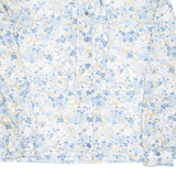 Womens Printed Blouse Blue Long Sleeve Floral UK 18