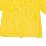 Womens Blouse Yellow Viscose L