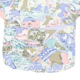 Womens Printed Blouse Blue Viscose Crazy Pattern S