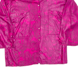 Womens Printed Blouse Pink Long Sleeve Paisley S