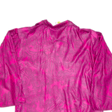 Womens Printed Blouse Pink Long Sleeve Paisley S