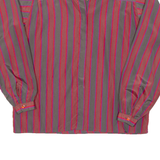 Womens Printed Blouse Red Long Sleeve Striped M