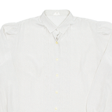 Womens Printed Blouse Beige Long Sleeve Spotted L