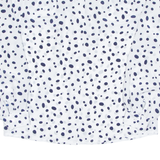 Womens Printed Shirt White Long Sleeve Spotted M