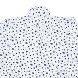 Womens Printed Shirt White Long Sleeve Spotted M