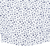 Womens Printed Shirt White Long Sleeve Spotted M