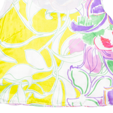 Womens Printed Vest Yellow Sleeveless Crazy Pattern UK 16