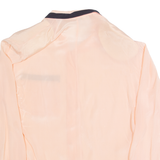 ANTONELLI Womens Blouse Shirt Pink Collared Long Sleeve 90s Silk M