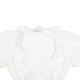 LANDHAUS Womens Cropped Top White V-Neck S