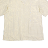 Womens Blouse Gold 90s Striped L