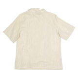 Womens Blouse Gold 90s Striped L