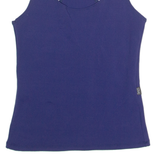 Stretch Womens Sports Vest Blue Sleeveless S
