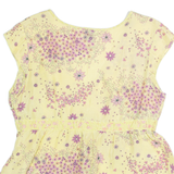 GAP Womens Printed Top Yellow Sleeveless Silk Floral L