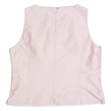 NADIA NARDI Womens Vest Pink Sleeveless 90s L