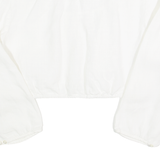 GOSSI Womens Cropped Top White Long Sleeve S