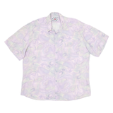 Mens Shirt Purple Crazy Pattern L
