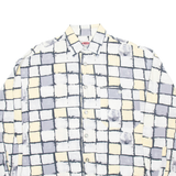 BASIC SYSTEM Mens Shirt Grey Check Long Sleeve M