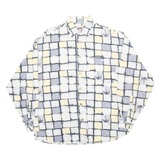 BASIC SYSTEM Mens Shirt Grey Check Long Sleeve M