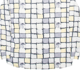 BASIC SYSTEM Mens Shirt Grey Check Long Sleeve M