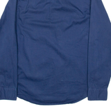 LEE Mens Plain Shirt Blue Long Sleeve M