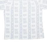 GO WEST Mens Shirt Grey Crazy Pattern L