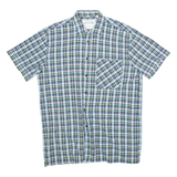 TOP MARKET Mens Shirt Green Check L