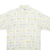 JACK MORGAN Mens Shirt Yellow Crazy Pattern S