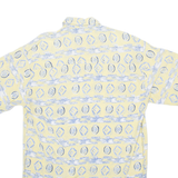 JACK MORGAN Mens Shirt Yellow Crazy Pattern S