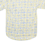 JACK MORGAN Mens Shirt Yellow Crazy Pattern S
