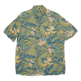 AVENT PREMIER Mens Hawaiian Shirt Green Floral XL